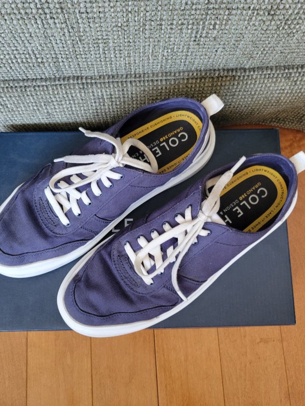 Cole Haan GrandPro Rally Canvas Court Sneaker Marine Blue Size 9